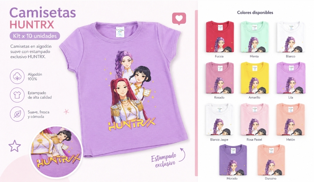 Camiseta kpop basica
