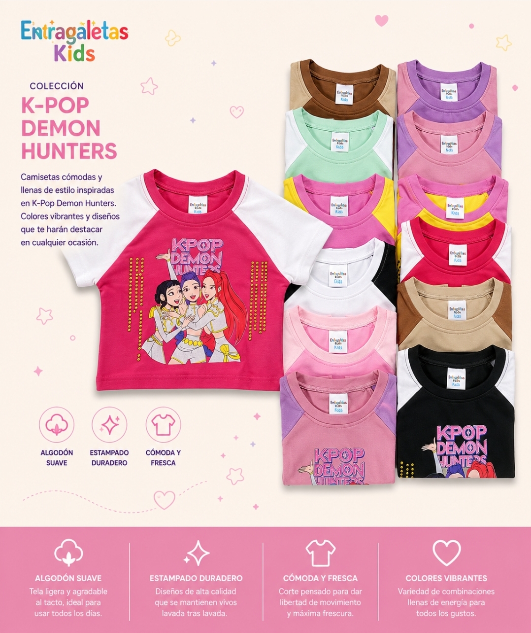 Crop top combinada kpop