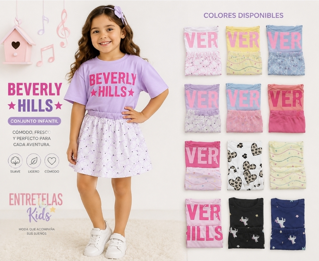 Conjunto ek falda short paris