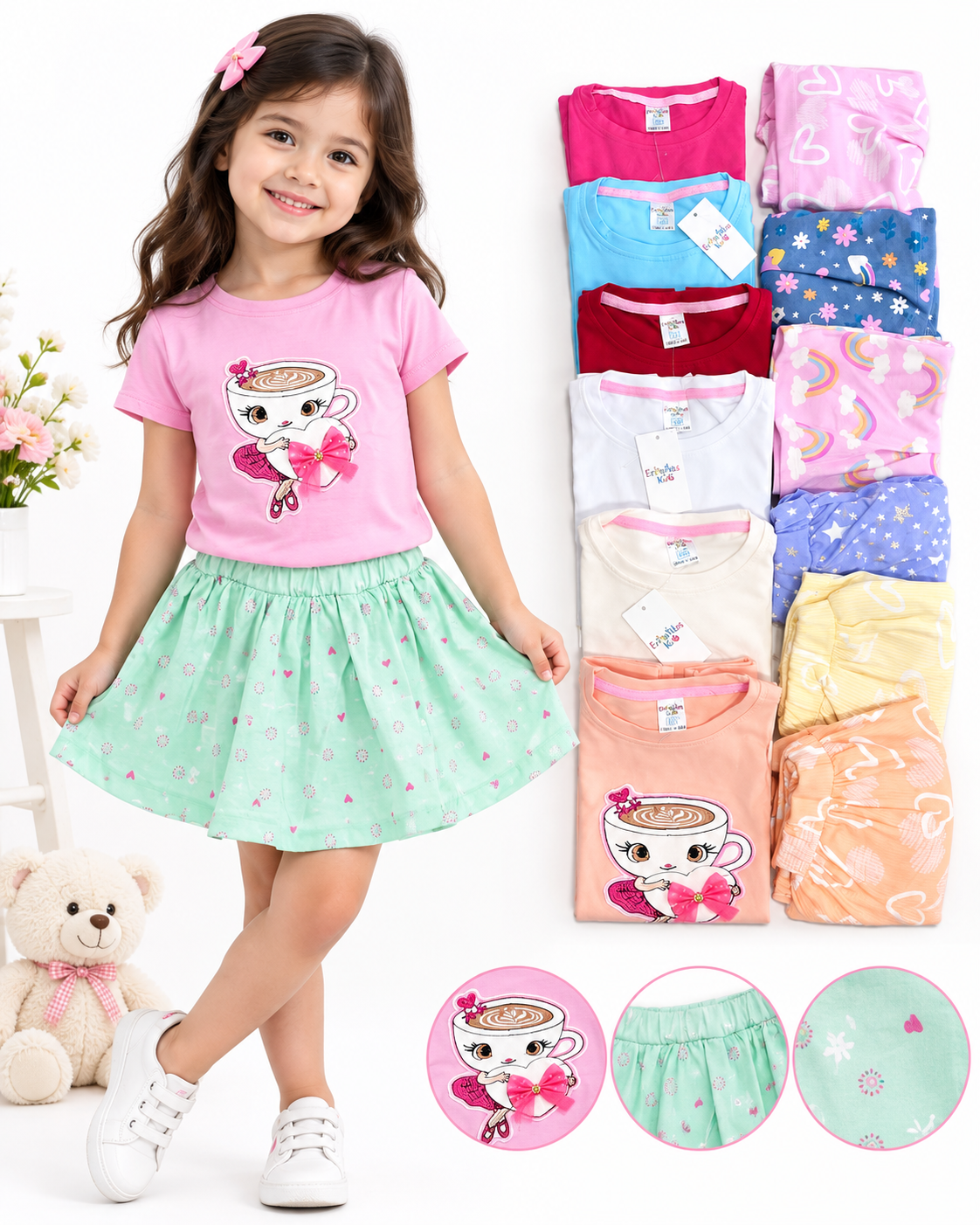 Conjunto falda short balerina